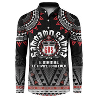 Personalised Samoa Black Saturday Button Sweatshirt Samoa For Samoans