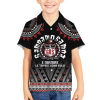 Personalised Samoa Black Saturday Kid Hawaiian Shirt Samoa For Samoans LT05 Kid Black - Polynesian Pride