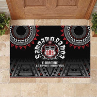 Samoa Black Saturday Rubber Doormat Samoa For Samoans LT05 Black - Polynesian Pride