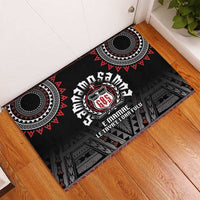 Samoa Black Saturday Rubber Doormat Samoa For Samoans LT05 - Polynesian Pride