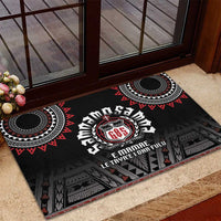 Samoa Black Saturday Rubber Doormat Samoa For Samoans LT05 - Polynesian Pride