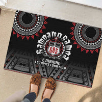 Samoa Black Saturday Rubber Doormat Samoa For Samoans LT05 - Polynesian Pride