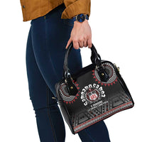 Samoa Black Saturday Shoulder Handbag Samoa For Samoans LT05 - Polynesian Pride