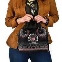 Samoa Black Saturday Shoulder Handbag Samoa For Samoans LT05 - Polynesian Pride