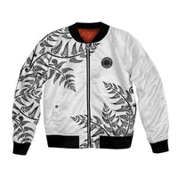 Custom New Zealand Football Bomber Jacket Aotearoa Pride - Polynesian Pride