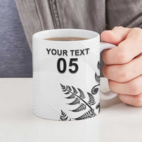 Custom New Zealand Football Ceramic Mug Aotearoa Pride - Polynesian Pride