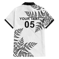 Custom New Zealand Football Family Matching Off The Shoulder Long Sleeve Dress and Hawaiian Shirt Aotearoa Pride - Polynesian Pride