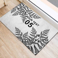 Custom New Zealand Football Rubber Doormat Aotearoa Pride - Polynesian Pride