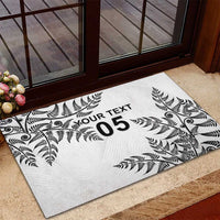 Custom New Zealand Football Rubber Doormat Aotearoa Pride - Polynesian Pride