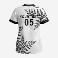 Custom New Zealand Football Scrub Top Aotearoa Pride - Polynesian Pride