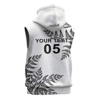 Custom New Zealand Football Sleeveless Zip Hoodie Aotearoa Pride LT05 - Polynesian Pride