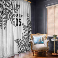 Custom New Zealand Football Window Curtain Aotearoa Pride - Polynesian Pride