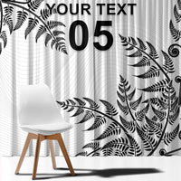 Custom New Zealand Football Window Curtain Aotearoa Pride - Polynesian Pride