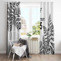 Custom New Zealand Football Window Curtain Aotearoa Pride - Polynesian Pride