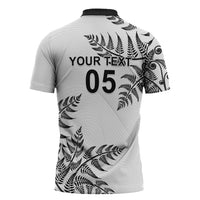 Custom New Zealand Football Zipper Polo Shirt Aotearoa Pride LT05 - Polynesian Pride