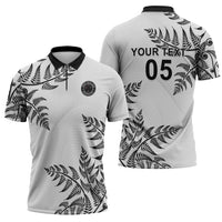 Custom New Zealand Football Zipper Polo Shirt Aotearoa Pride LT05 - Polynesian Pride