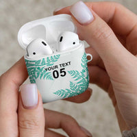 Custom New Zealand Football AirPods Case Aotearoa Pride Aqua Version - Polynesian Pride