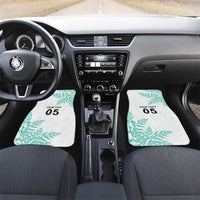 Custom New Zealand Football Car Mats Aotearoa Pride Aqua Version - Polynesian Pride