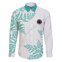 Custom New Zealand Football Family Matching Puletasi and Hawaiian Shirt Aotearoa Pride Aqua Version - Polynesian Pride