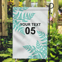 Custom New Zealand Football Garden Flag Aotearoa Pride Aqua Version - Polynesian Pride