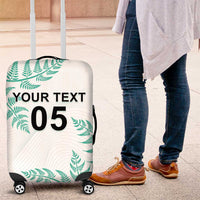 Custom New Zealand Football Luggage Cover Aotearoa Pride Aqua Version - Polynesian Pride