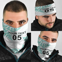 Custom New Zealand Football Neck Gaiter Aotearoa Pride Aqua Version - Polynesian Pride