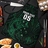 Custom New Zealand Fishing Apron Maori Tribal Pattern - Polynesian Pride