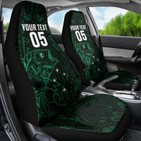 Custom New Zealand Fishing Car Seat Cover Maori Tribal Pattern - Polynesian Pride