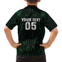 Custom New Zealand Fishing Family Matching Tank Maxi Dress and Hawaiian Shirt Maori Tribal Pattern LT05 - Polynesian Pride