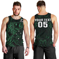 Custom New Zealand Fishing Men Tank Top Maori Tribal Pattern - Polynesian Pride