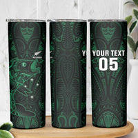 Custom New Zealand Fishing Skinny Tumbler Maori Tribal Pattern - Polynesian Pride