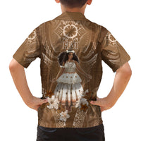 Bula Fiji Women's Day Kid Hawaiian Shirt With Fijian Tapa Pattern LT05 - Polynesian Pride