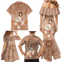 Hawaii Women's Day Family Matching Mermaid Dress and Hawaiian Shirt With Polynesian Pattern LT05 - Polynesian Pride