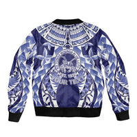 Personalised Tonga Queen Salote College Bomber Jacket Centenary Navy Version LT05 - Polynesian Pride
