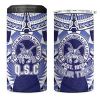 Personalised Tonga Queen Salote College 4 in 1 Can Cooler Tumbler Centenary Navy Version