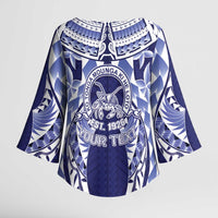 Personalised Tonga Queen Salote College Kimono Sleeve Blouse Centenary Navy Version