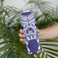 Personalised Tonga Queen Salote College Skinny Tumbler Centenary Navy Version