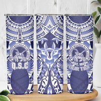 Personalised Tonga Queen Salote College Skinny Tumbler Centenary Navy Version
