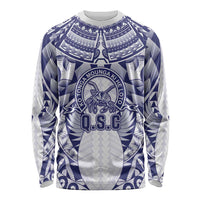 Personalised Tonga Queen Salote College Long Sleeve Shirt Centenary White Version