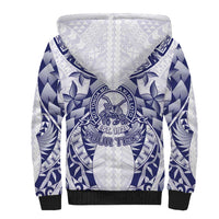 Personalised Tonga Queen Salote College Sherpa Hoodie Centenary White Version