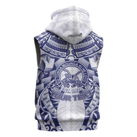 Personalised Tonga Queen Salote College Sleeveless Hoodie Centenary White Version LT05 - Polynesian Pride