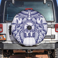 Tonga Queen Salote College Spare Tire Cover Centenary White Version LT05 White - Polynesian Pride