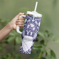 Personalised Tonga Queen Salote College Tumbler With Handle Centenary White Version