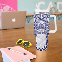 Personalised Tonga Queen Salote College Tumbler With Handle Centenary White Version