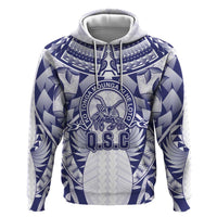 Personalised Tonga Queen Salote College Zip Hoodie Centenary White Version