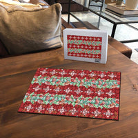 Hawaii Ohia Lehua Puzzle Tropical Vibes Crimson