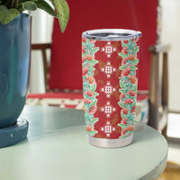 Hawaii Ohia Lehua Tumbler Cup Tropical Vibes Crimson