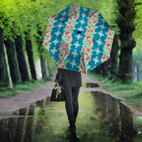 Hawaii Ohia Lehua Umbrella Tropical Vibes Teal LT05 - Polynesian Pride