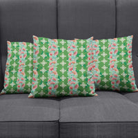 Hawaii Ohia Lehua Pillow Cover Tropical Vibes Green