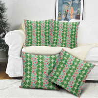 Hawaii Ohia Lehua Pillow Cover Tropical Vibes Green